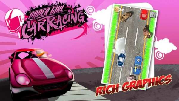 Paper Girl Car Racing Game screenshot 1