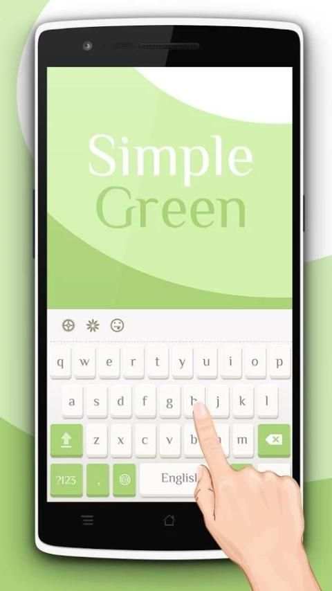 Simple Green Theme Keyboard скриншот 3
