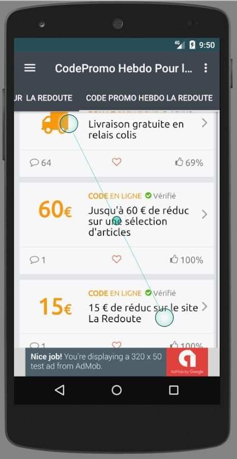 * Code Promo pour la Redoute स्क्रीनशॉट 1