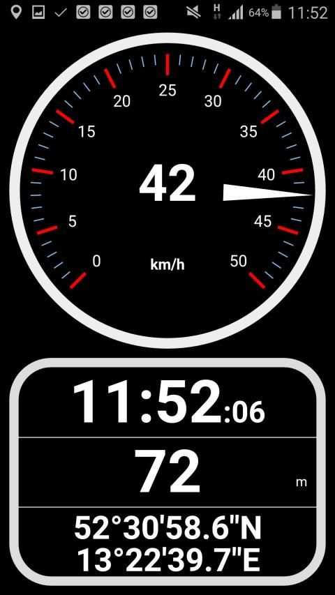 Tachometer km/h mit Entfernungsmesser und HUD स्क्रीनशॉट 7