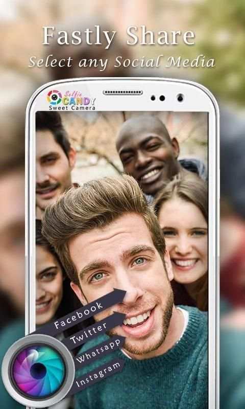 Candy Selfie Sweet Camera HD स्क्रीनशॉट 1