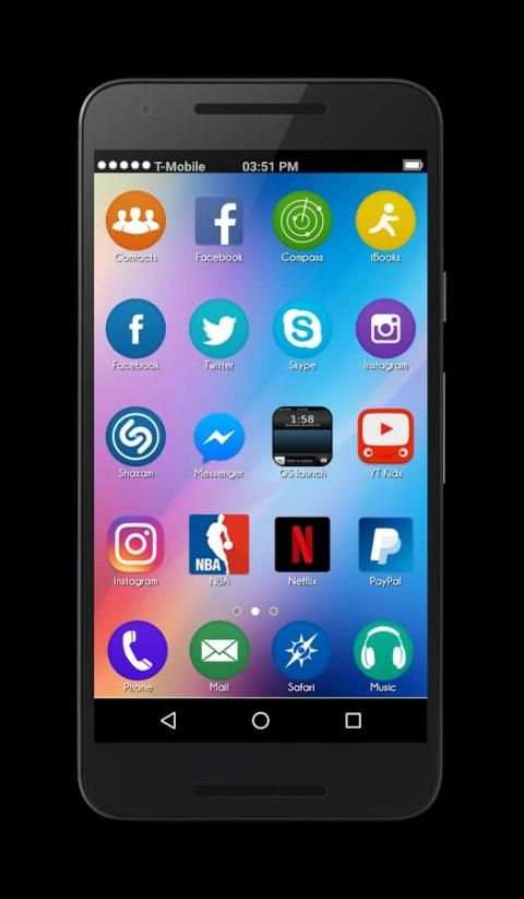 OS10 Launcher Theme Lockscreen screenshot 7