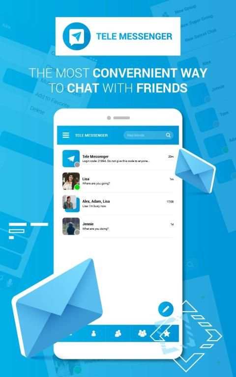 Lite Messenger Tele: Panggilan & Obrolan Gratis screenshot 6
