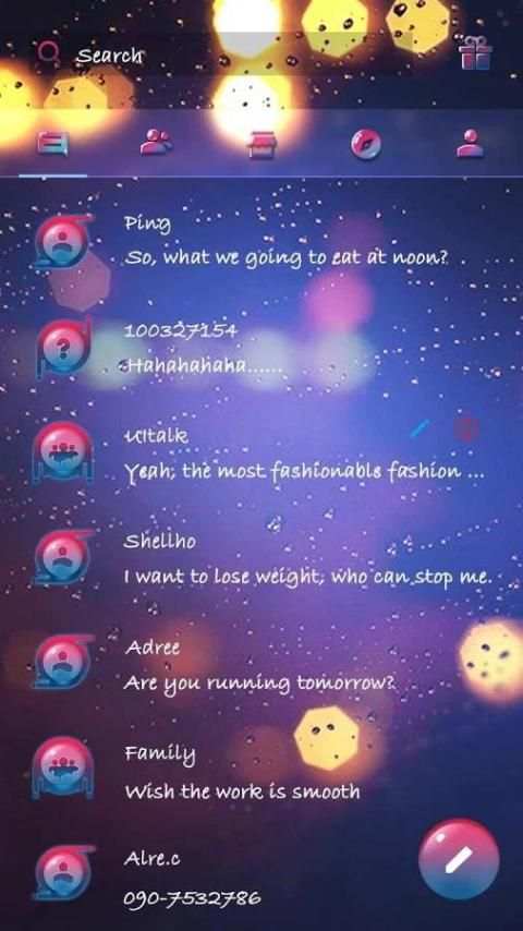 (FREE) GO SMS FEEL THEME स्क्रीनशॉट 4