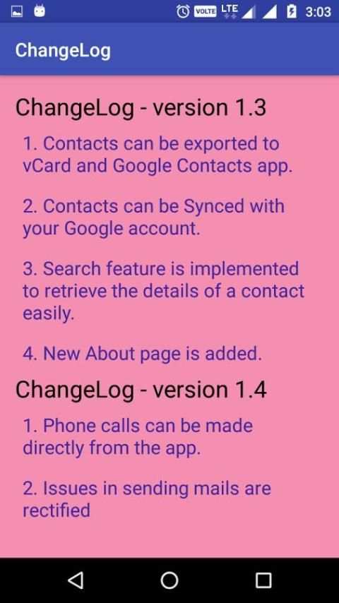 GContacts screenshot 1