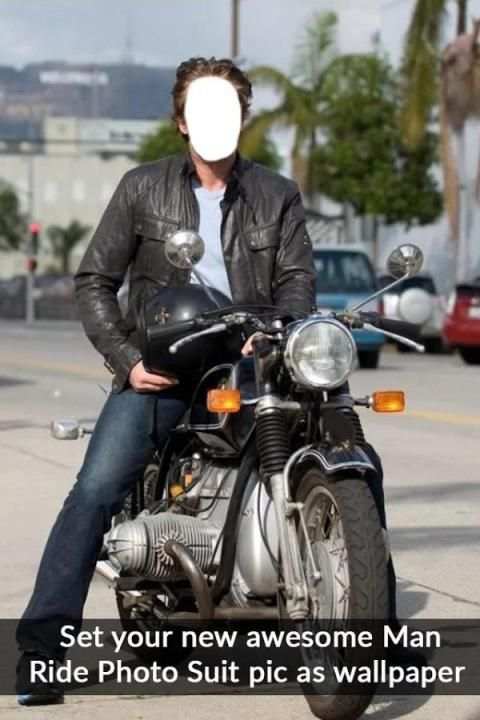 Men Bike Photo Suit скриншот 3