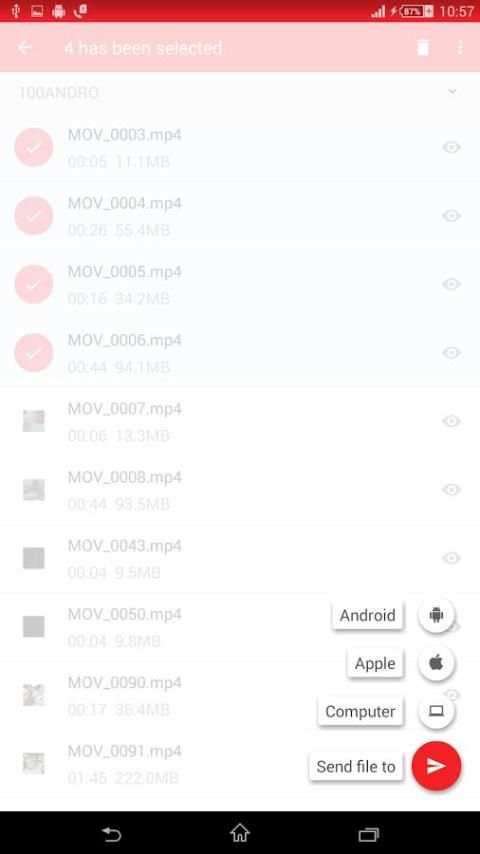 Zender File Transfer, Sharing स्क्रीनशॉट 3