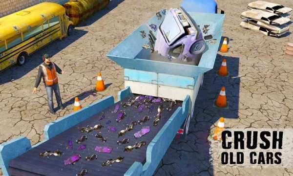 Junk Car Crusher Crane Driver screenshot 13