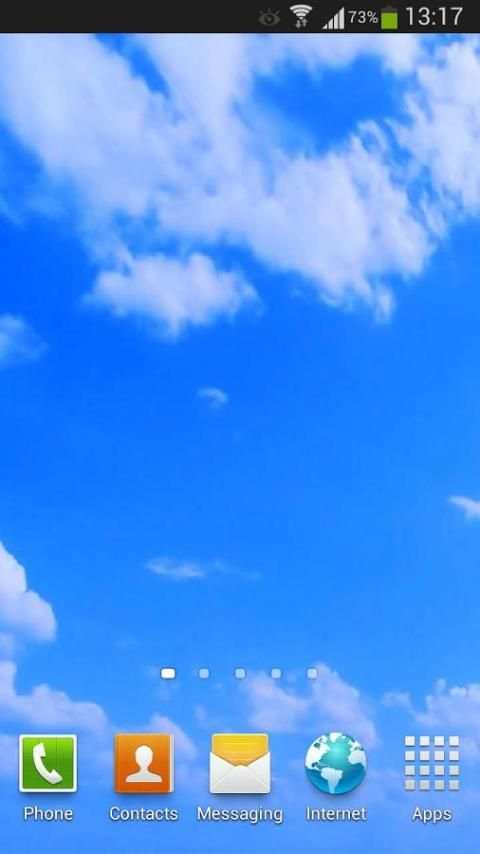 Blue Sky Live Wallpaper HD 3 screenshot 1