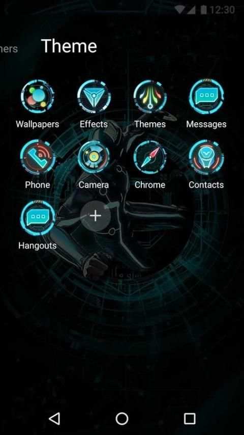 Tron Legacy Air Launcher Theme स्क्रीनशॉट 1