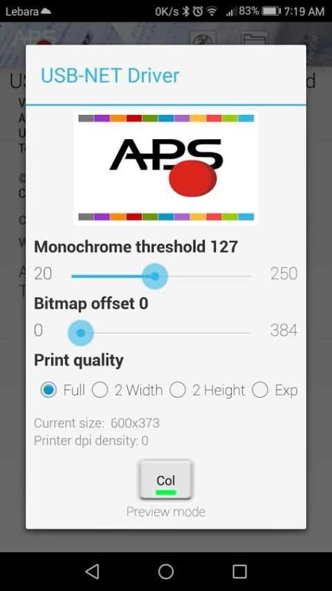 APS Printer Driver скриншот 2