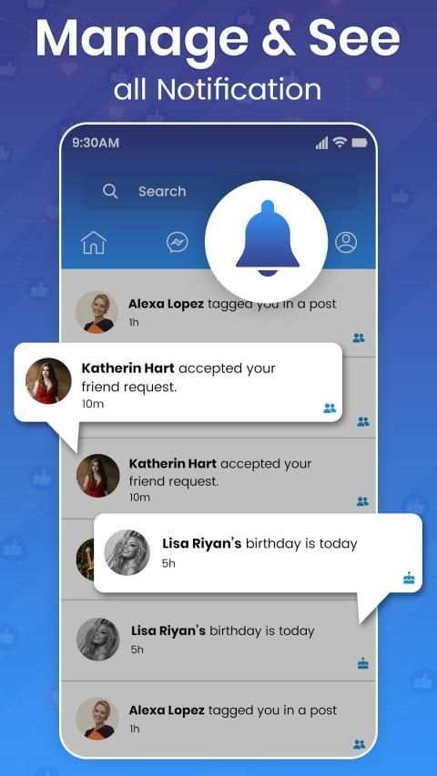 Lite for Facebook Messenger 2020 स्क्रीनशॉट 3
