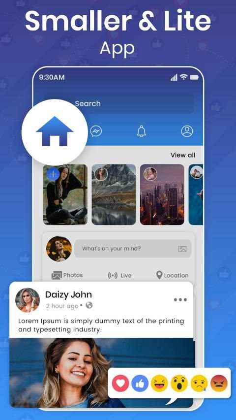Lite for Facebook Messenger 2020 स्क्रीनशॉट 5