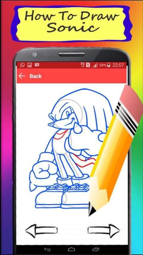 How to Draw Sonic Fans скриншот 3