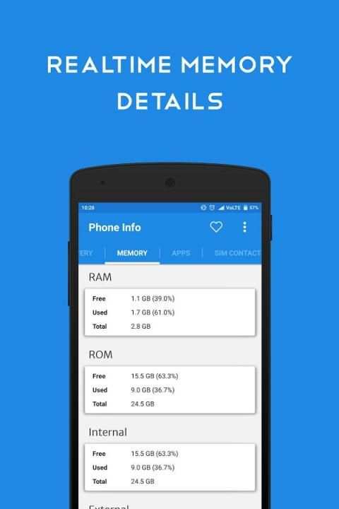 Phone Info - Device Info स्क्रीनशॉट 3