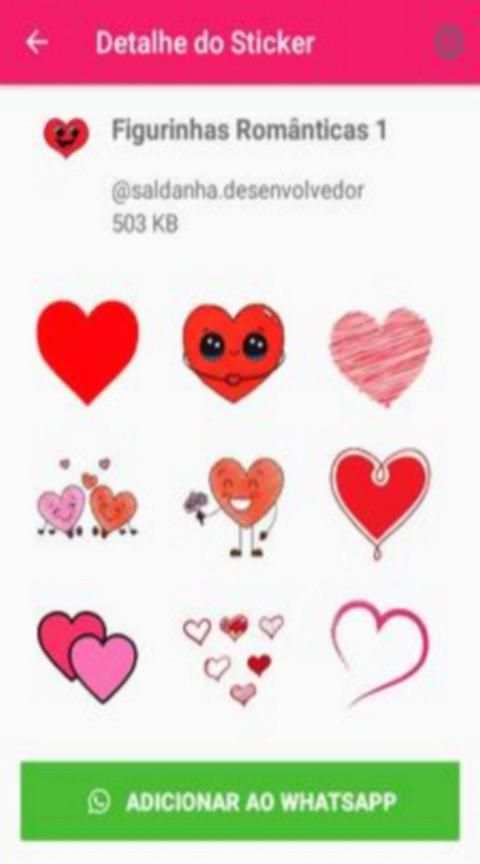 Figurinhas de amor para WhatsApp**WAStickerApps screenshot 1