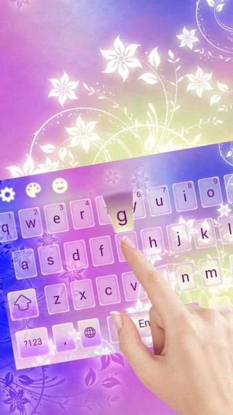 Floral Abstract-Keyboard скриншот 3