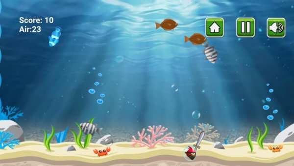 Angry Ninja Fishing screenshot 2