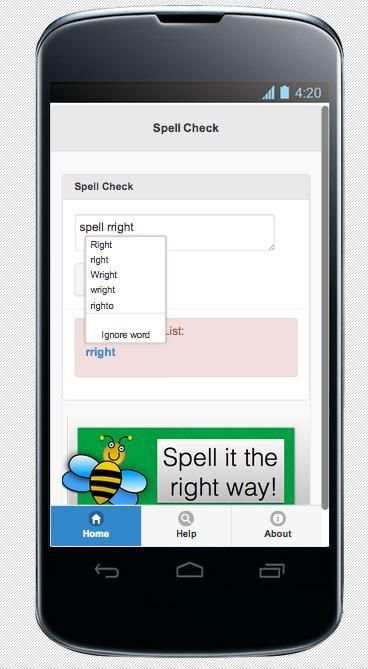 Spell Check screenshot 2