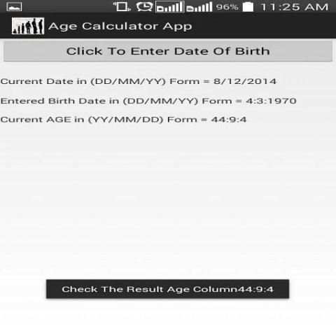 AgeCal screenshot 1