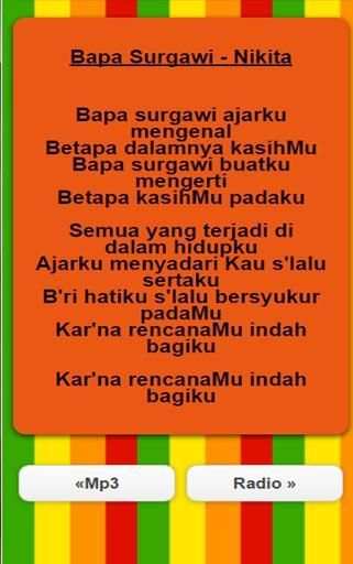 Lagu Anak Sekolah Minggu 2017 screenshot 1