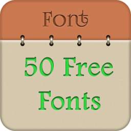 50 Fonts for Samsung Galaxy 7