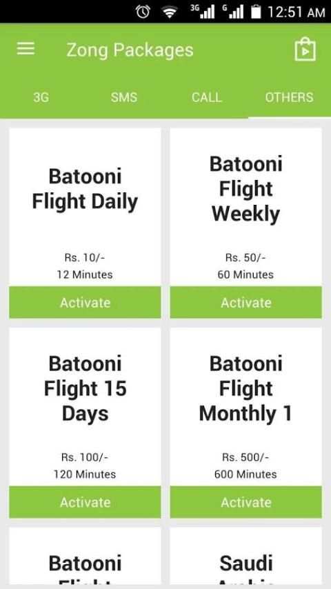 Zong 4G Packages स्क्रीनशॉट 2