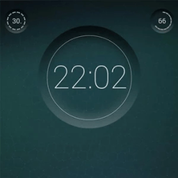 ikon 7null clock zooper widget