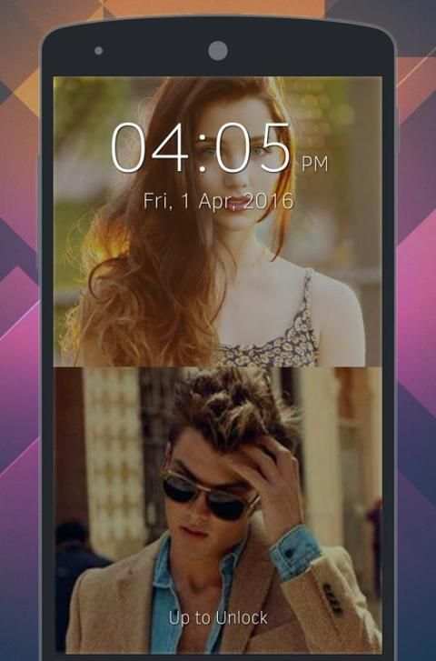Dual Photo Pattern Lock Screen screenshot 4