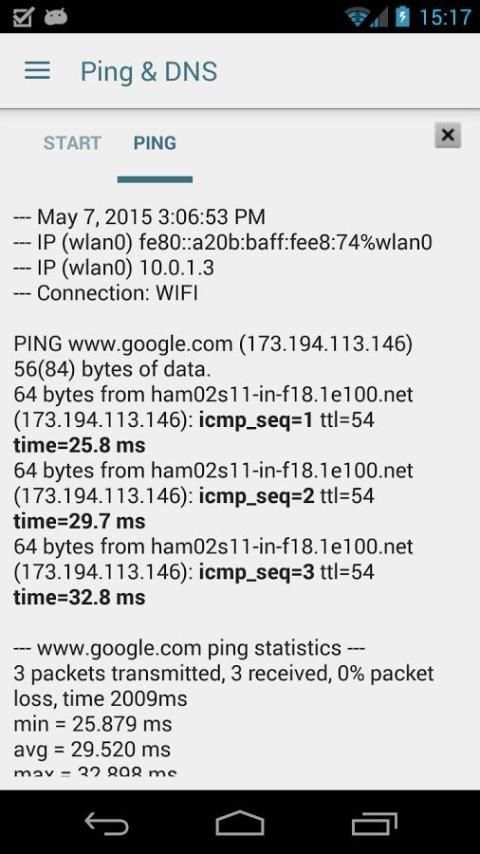 Ping & DNS screenshot 3