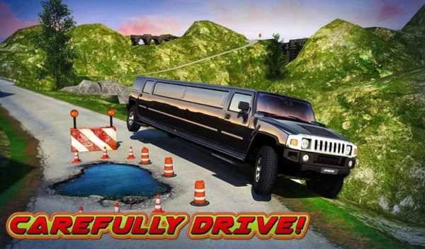 Offroad Hill Limo Driving 3D स्क्रीनशॉट 3