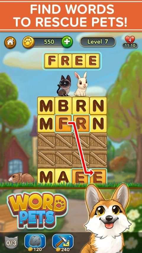WORD PETS - FREE WORD GAMES! स्क्रीनशॉट 5