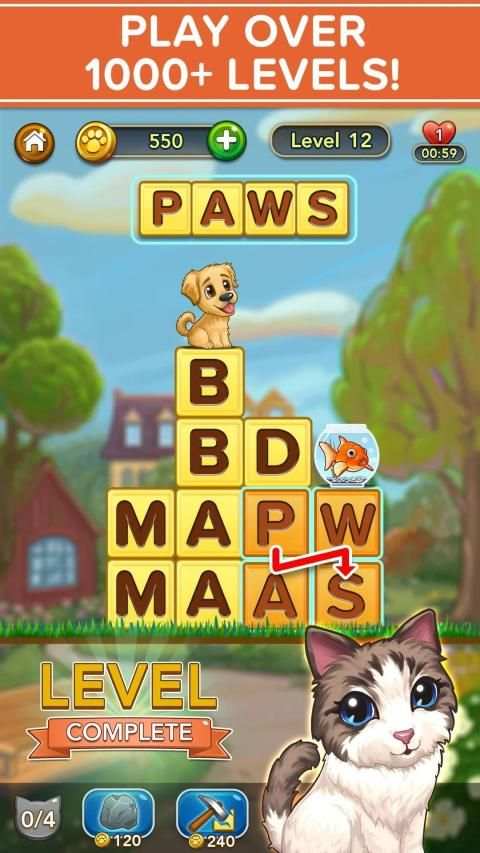 WORD PETS - FREE WORD GAMES! स्क्रीनशॉट 4