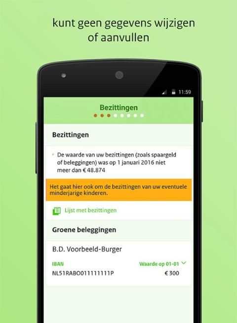 Aangifte app 2016 screenshot 2