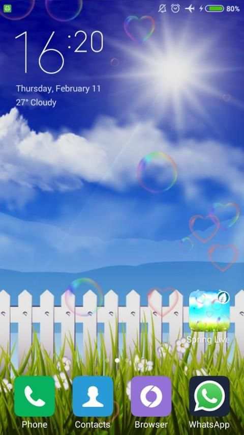 Spring Live Wallpaper स्क्रीनशॉट 2