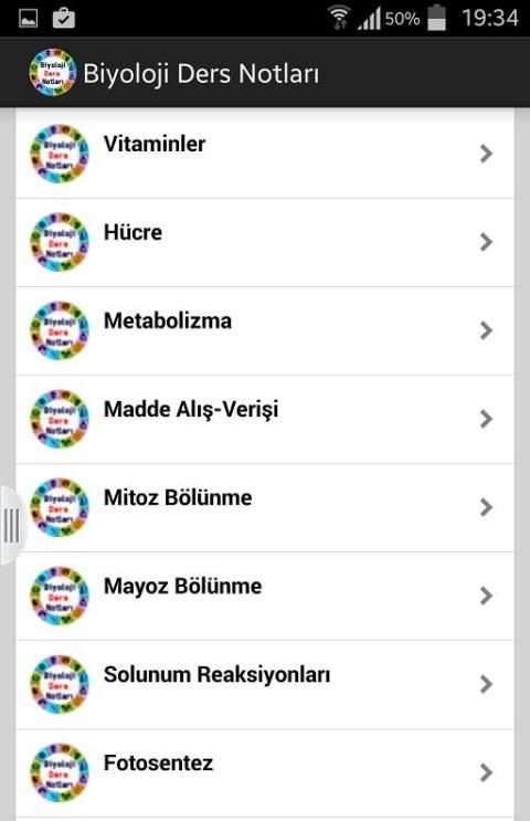 Biyoloji Ders Notları screenshot 3