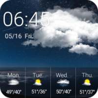 Погода И Часы Виджет Ночь