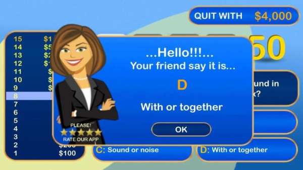 I want to be a Millionaire screenshot 2