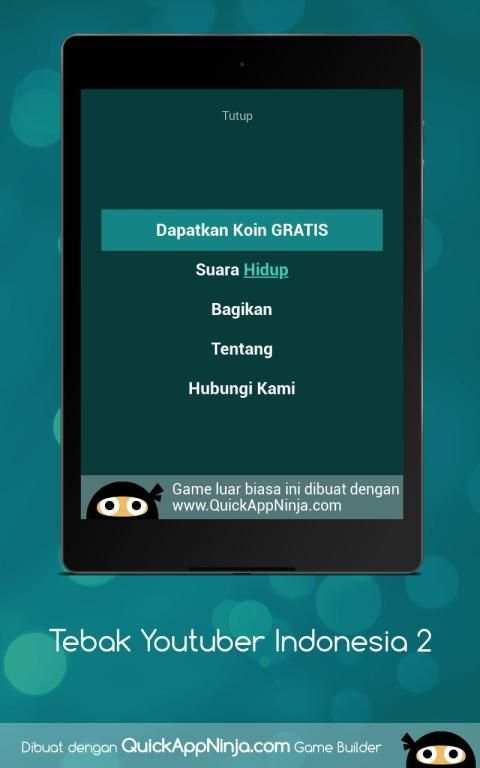 Tebak Youtuber Indonesia 2 screenshot 1