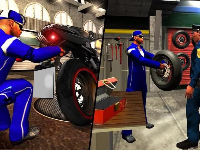 Police Moto Mechanic Workshop screenshot 9