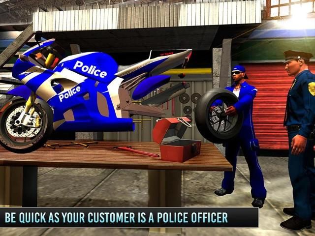 Police Moto Mechanic Workshop screenshot 10