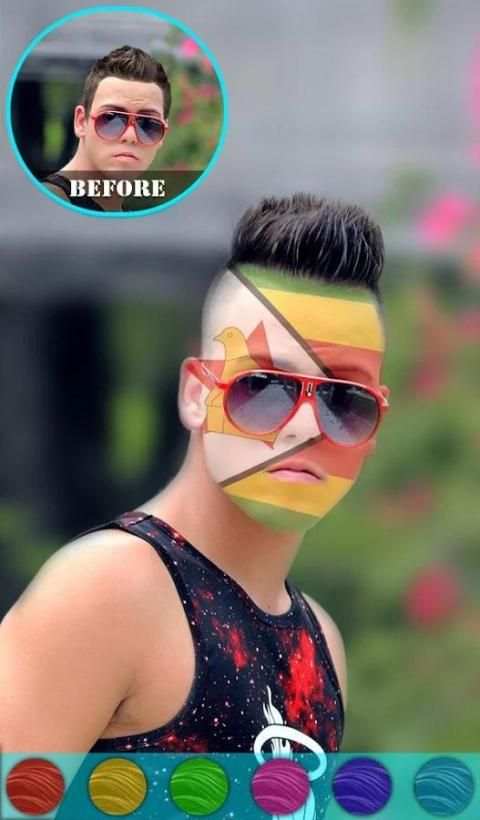 Flag On Face Photo Booth screenshot 4