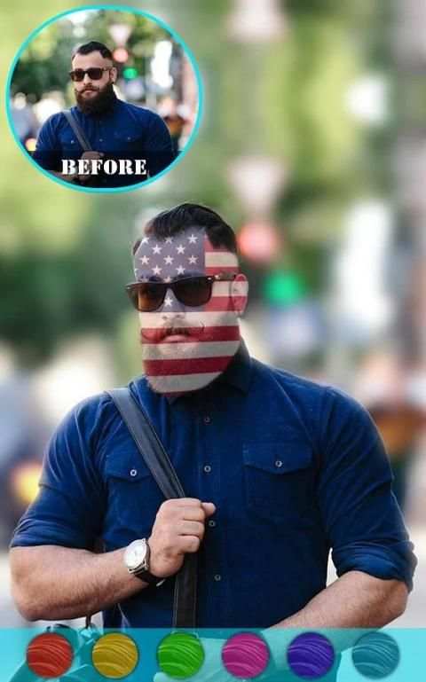 Flag On Face Photo Booth screenshot 9