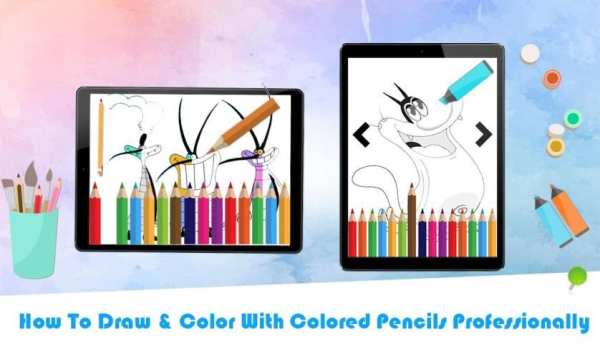Oggy Coloring For Cockroaches screenshot 1