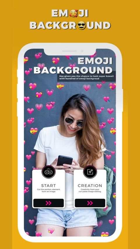 Photo Background Editor - Emoji background changer स्क्रीनशॉट 4