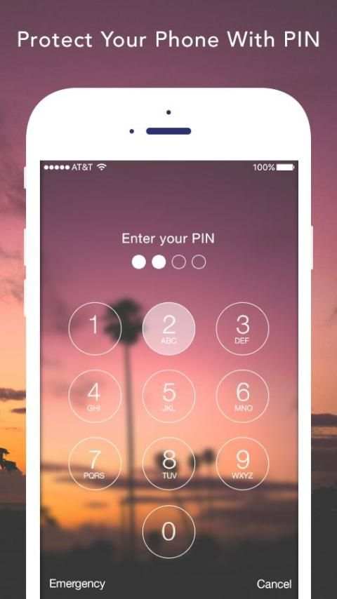 OS10 iLock Screen Phone7 Style скриншот 3