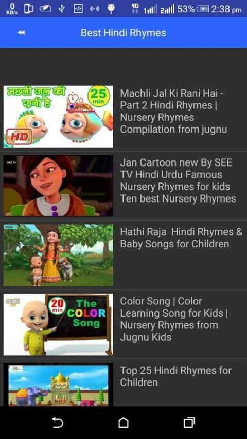 Hindi Rhymes and Song For Kids скриншот 9