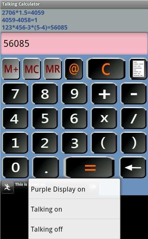 Talking Calculator screenshot 3