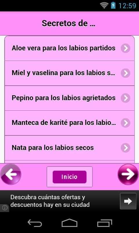 Secretos de Belleza caseros स्क्रीनशॉट 2