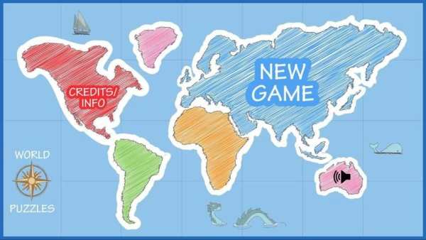 World Map Puzzle скриншот 8